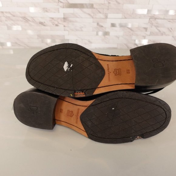 Donald J Pliner Boots‎ Womens 8 M Black Ankle Booties Buckle Strap Side Zip Soft - Picture 7 of 12